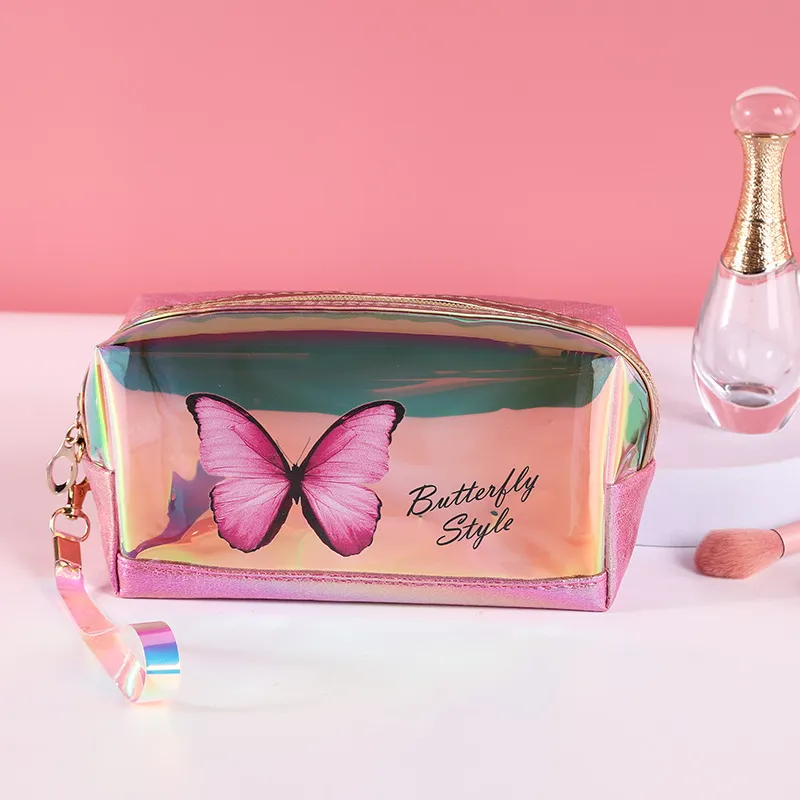 Xianghui OEM Transparent Make up Case Clear Window Cosmetic Bag Waterproof Travel Beauty Makeup Bag