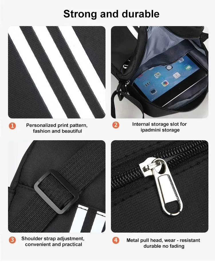 Xianghui Custom Logo Men's Bags Small Cross Body Unisex Shoulder Tool Bag