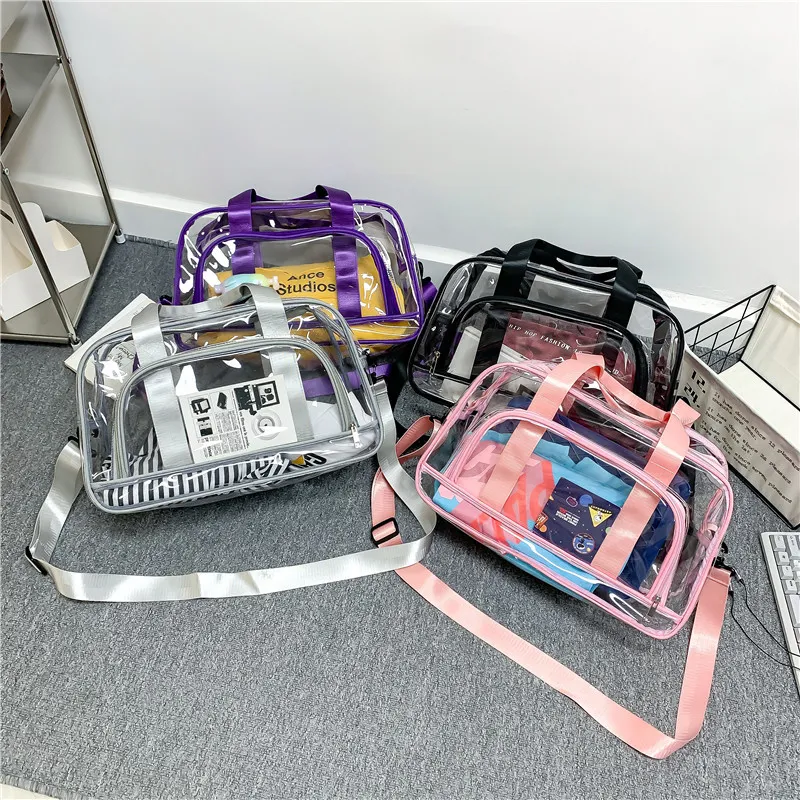 Xianghui Toiletry Bags Packaging Gift Make up PVC Zipper Cosmetic Wash Beauty Makeup Bag