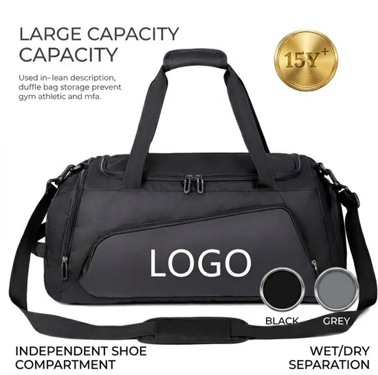 Xianghui Custom Design Logo OEM Outdoor Sport Gym Men Travel Sports Bag for Men