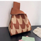 Xianghui Handbag Versatile Wrist Bag Tote Bag Polyester Woven Bagpanda Bag
