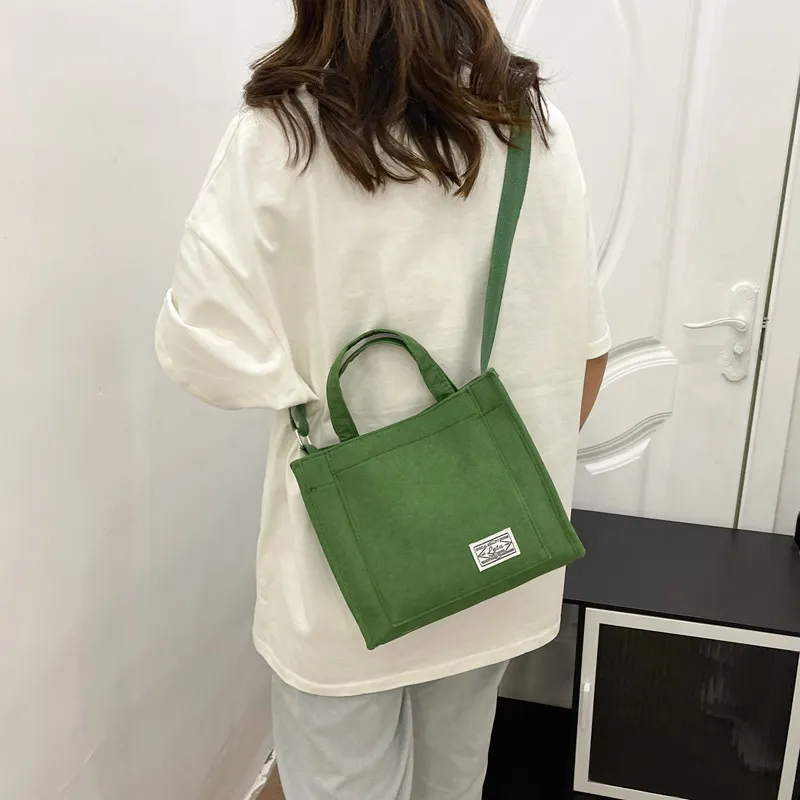Xianghui Women's Corduroy Fashion Small Square Handbags Single Shoulder Crossbody Bags