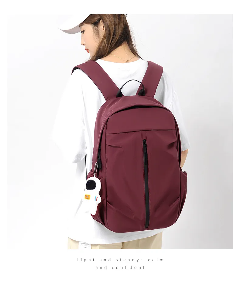 Backpack Casual Street Oxford Waterproof Schoolbag Backpack for Men and Women