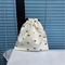 Xianghui Simple Bow Print Lipstick Storage Bag Drawstring Pouch Cute Student Portable Travel Digital Sundries Storage Bag