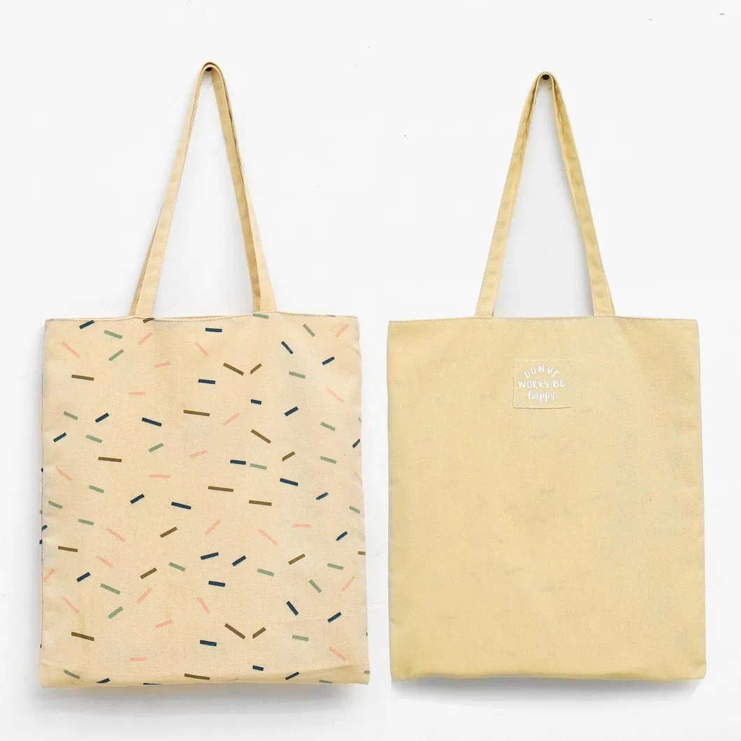Wholesale Promotion Custom Print Logo Cheap Shopping Bags Plain Cotton Canvas Tote Bag