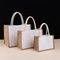 2024 New Custom Logo Canvas Reusable Shopping Bag Supermarket Cotton Bag Portable Polyester Bag