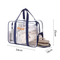 Xianghui Waterproof Toiletry Bag Travel Dry and Wet Separation Beach Fitness Swim Clear Cosmetic Makeup Bag