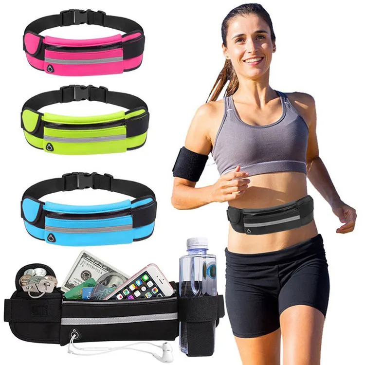 Xianghui Wholesale Lightweight Waterproof Oxford Hiking Cycling Running Outdoor Sport Waist Bum Bag Fanny Pack
