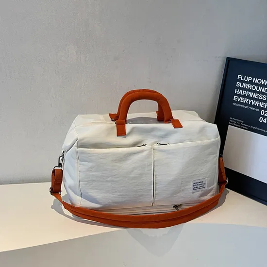 Xianghui Large Capacity Casual Gym Bag Women Wet Dry Separate Yoga Sports Bag Lightweight Simple Men Travel Luggage Bag