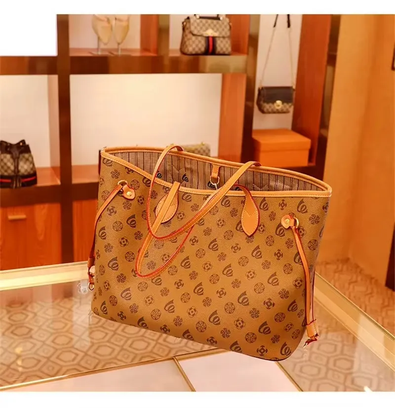 Xianghui Luxury Shoulder PU Leather Women Hand Bag Brand Fashion Tote Bag